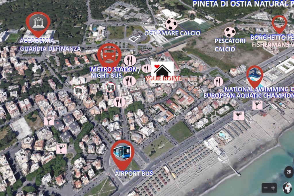 Sea Of Rome - Holiday Home Lido di Ostia Exterior foto